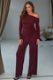Girl in Mind Womens Jay Wide Leg Trouser SI9359-A - Berry