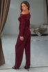Girl in Mind Womens Jay Wide Leg Trouser SI9359-A - Berry