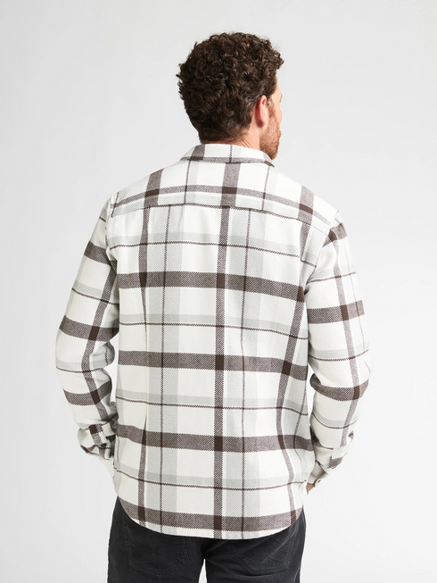 Petrol Industries Heavyweight Cotton Check Flannel Shirt SIL410 0112 - Seashell White