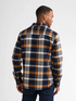 Petrol Industries Heavyweight Cotton Check Flannel Shirt SIL410 5092 - Royal Navy