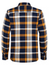 Petrol Industries Heavyweight Cotton Check Flannel Shirt SIL410 5092 - Royal Navy
