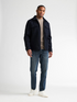 Petrol Industries Full-Zip Wool-Look Overshirt Jacket SIL418 5092 - Royal Navy
