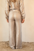 Kimara Silke Metallic Wide-Leg High-Waist Trousers SILKE - Gold