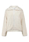 Hailys Ay44liva Embossed Heart Plush Zip Jacket SJA-2601079 - Cream