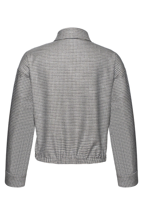 Kimara Sterre Checked Blouse Jacket Hybrid STERRE - Black/Beige