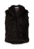 Hailys Fi44na Shaggy Faux Fur Gilet SUM-2601017 - Cocoa Brown