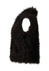 Hailys Fi44na Shaggy Faux Fur Gilet SUM-2601017 - Cocoa Brown