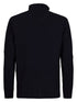 Petrol Textured Zip-Collar Fleece Sweatshirt SWC332 5092 - Royal Navy