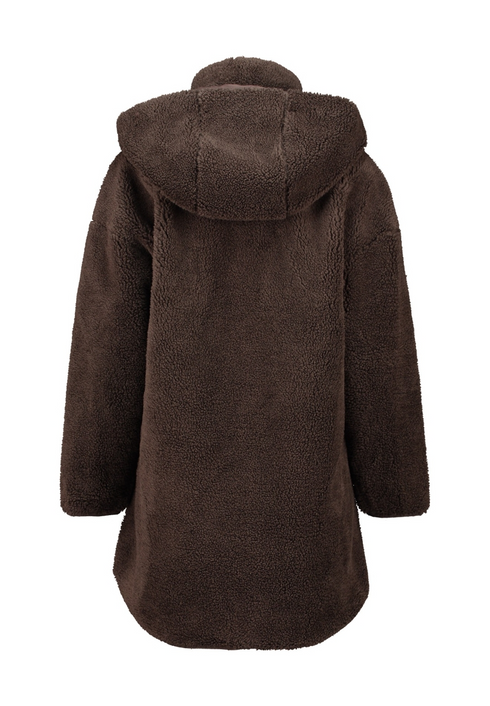 Hailys Womens Te44ddy Zip-Up Fleece Jacket SY-2211055-A - Cocoa
