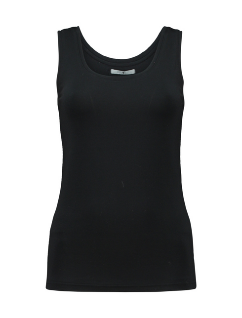 Hailys Ladies Sa44nsa Scoop Neck Tank Top - Black SYN2502043BK
