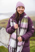 Lighthouse Savannah AW26 in Damson/Grape Longline Padded Winter Coat with Recycled Fill