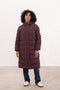 Lighthouse Savannah AW26 in Damson/Grape Longline Padded Winter Coat with Recycled Fill