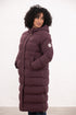Lighthouse Savannah AW26 in Damson/Grape Longline Padded Winter Coat with Recycled Fill