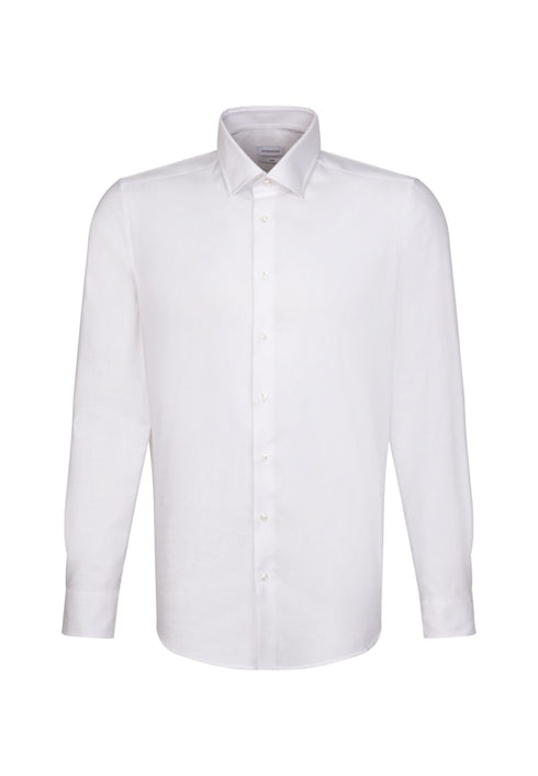 Seidensticker Mens Long Sleeve Slim Fit Performance Business Kent 98 Shirt White 01.642150-01