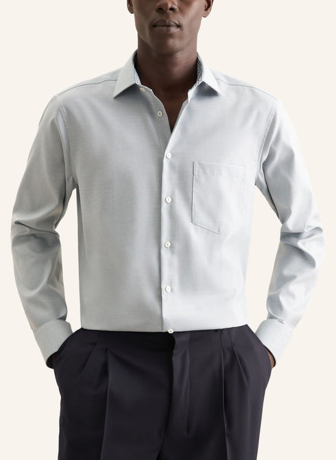 Seidensticker Non-iron Structure Business Regular Fit Shirt with Kent-Collar 01.146648
