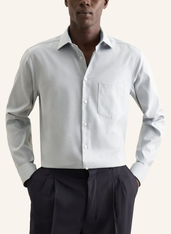 Seidensticker Non-iron Structure Business Regular Fit Shirt with Kent-Collar 01.146648
