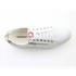 Heavenly Feet Womens White Shelby Litesoles Platform Trainer with Silver Detail