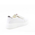 Heavenly Feet Womens White Shelby Litesoles Platform Trainer with Silver Detail