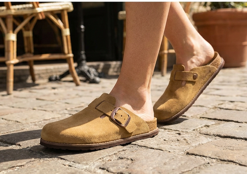 SUSST Cuba Clog Tan Suede