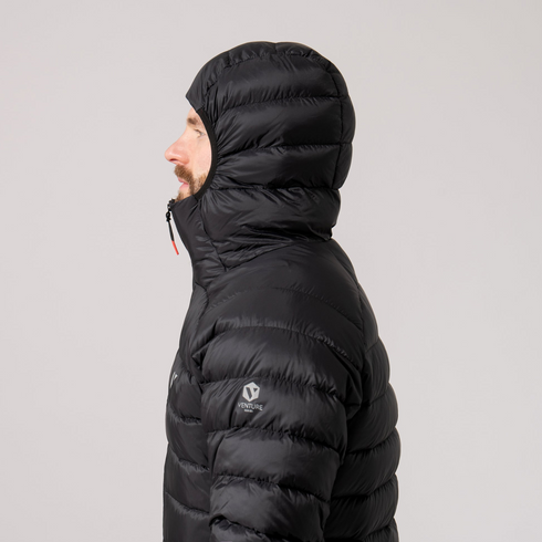 Mac In A Sac Men's Summit Jet Black Packable Duck Down Insulated Jacket