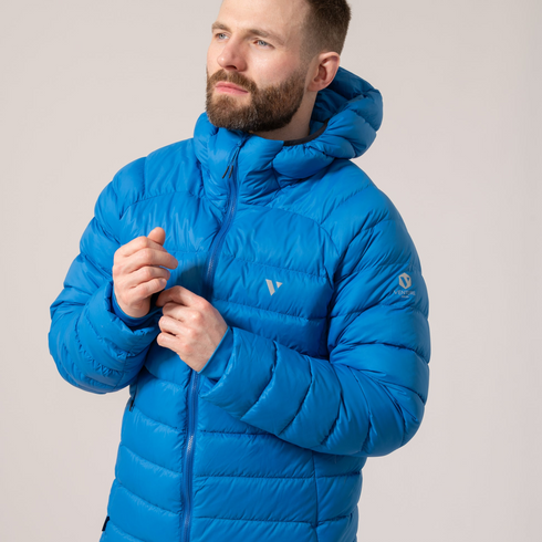Mac In A Sac Men's Summit Ocean Blue Packable Duck Down Insulated Jacket