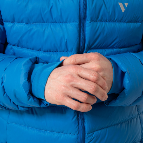 Mac In A Sac Men's Summit Ocean Blue Packable Duck Down Insulated Jacket