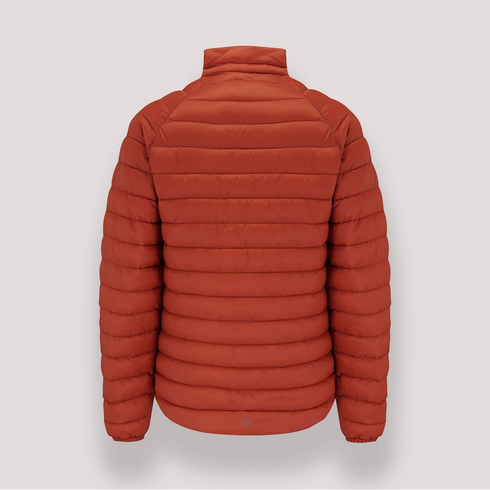 Mac In A Sac Men's Synergy Burnt Orange Packable Thermolite Insulated Jacket
