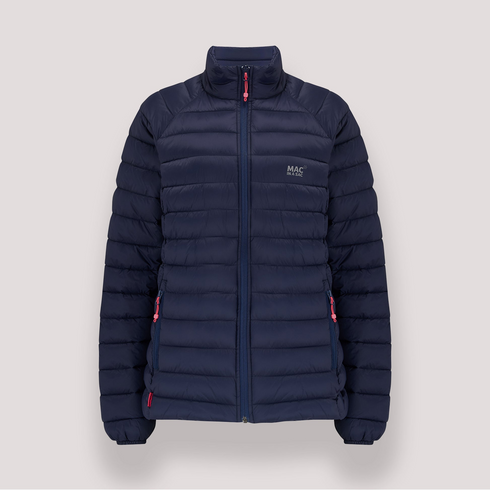 Mac In A Sac Women's Navy Synergy Packable Thermolite Insulated Jacket