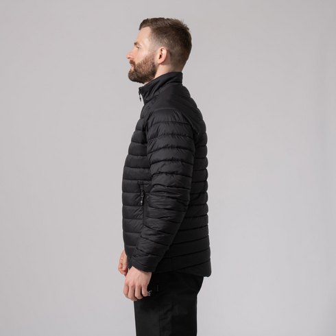 Mac In A Sac Men's Synergy Jet Black Packable Thermolite Insulated Jacket