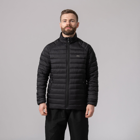 Mac In A Sac Men's Synergy Jet Black Packable Thermolite Insulated Jacket