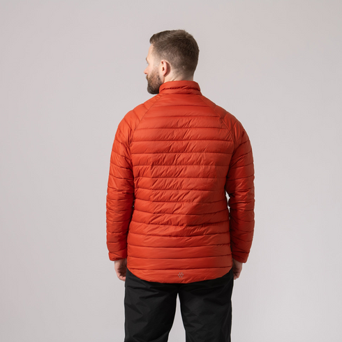 Mac In A Sac Men's Synergy Burnt Orange Packable Thermolite Insulated Jacket