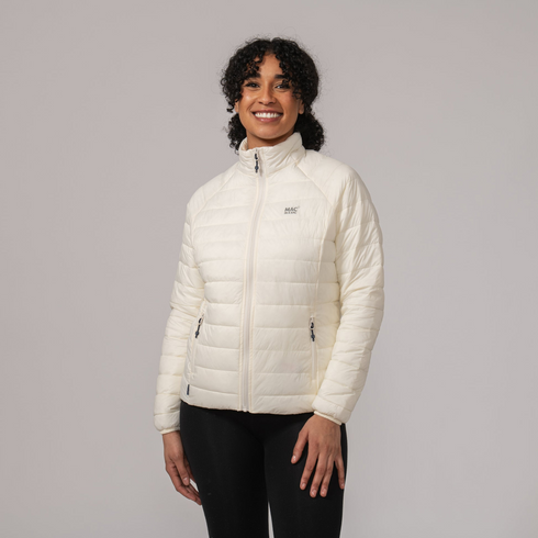 Mac In A Sac Women's Synergy Ivory Packable Thermolite Insulated Jacket