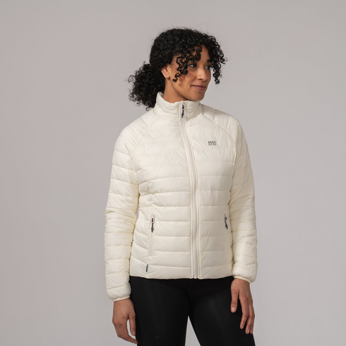 Mac In A Sac Women's Synergy Ivory Packable Thermolite Insulated Jacket
