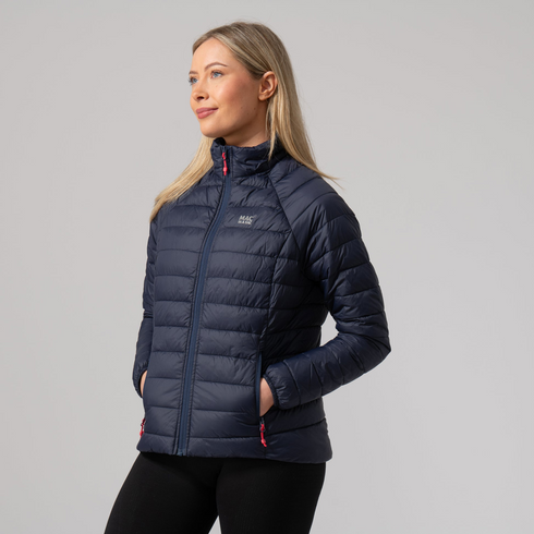 Mac In A Sac Women's Navy Synergy Packable Thermolite Insulated Jacket