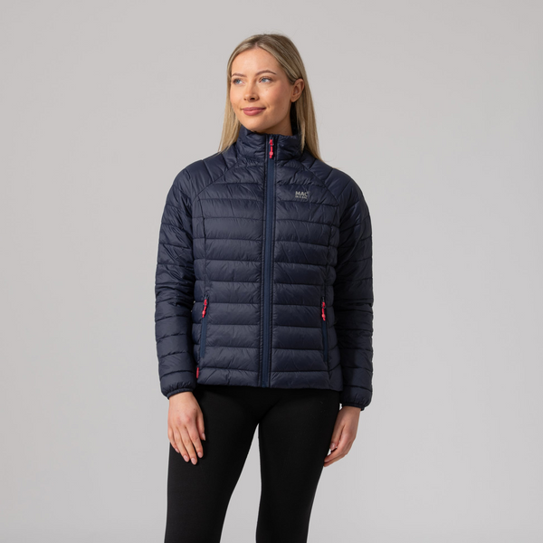 Mac In A Sac Women's Navy Synergy Packable Thermolite Insulated Jacket