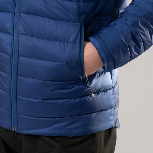 Mac In A Sac Men's Synergy Sapphire Blue Packable Thermolite Insulated Jacket