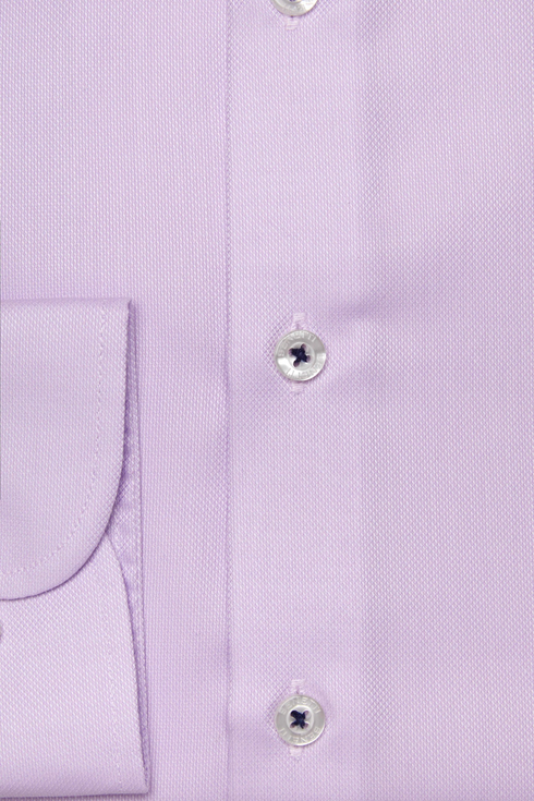 Benetti Menswear Brad Lilac Comfort Fit Non-Iron Cotton Shirt