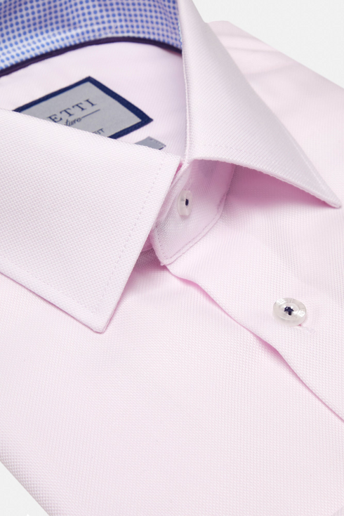 Benetti Menswear Brad Pink Comfort Fit Non-Iron Cotton Shirt