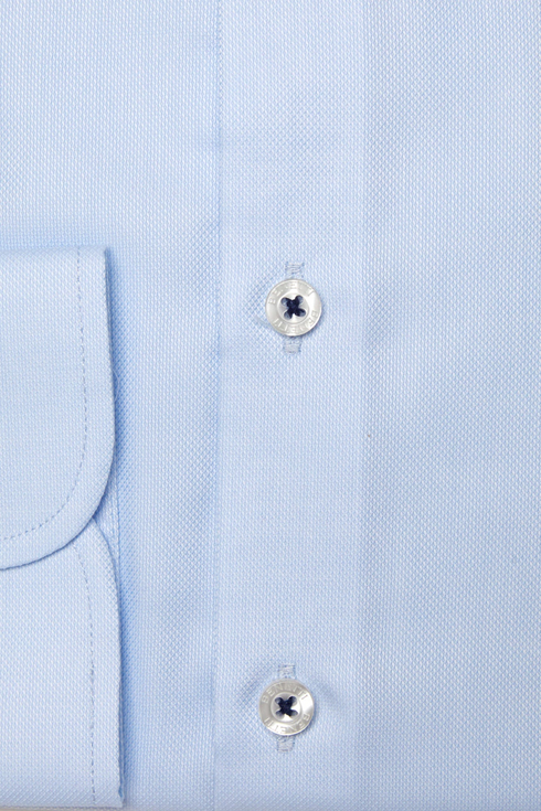 Benetti Menswear Brad Sky Blue Tapered Fit Non-Iron Cotton Shirt