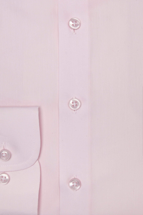 Benetti Menswear Oscar Pink Tapered Fit Stretch Cotton Formal Shirt