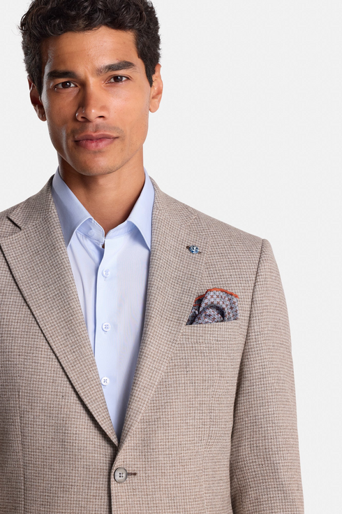Benetti Menswear Oscar Sky Blue Tapered Fit Stretch Cotton Formal Shirt