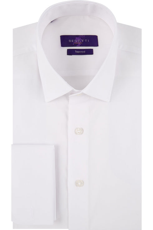 White Label Double Cuff White Shirt