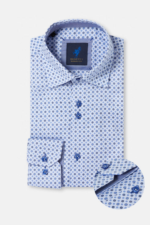 Benetti Taunton Long Sleeve Shirt - Modern Fit Menswear