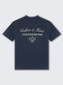 Walker and Hunt St Tropez Tennis Club Tee Navy