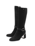 Lotus Palmer Faux Suede Stretch Knee High Boot ULB530BB90 - Black