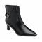 Lotus Ripley Buckle Pointed Heeled Ankle Boot ULB536BB - Black