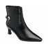Lotus Ripley Buckle Pointed Heeled Ankle Boot ULB536BB - Black