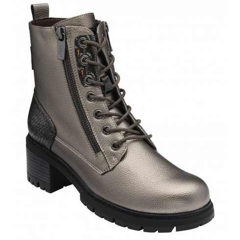 Lotus Womens Jazlyn Metallic Ankle Boot ULB564DG - Gunmetal