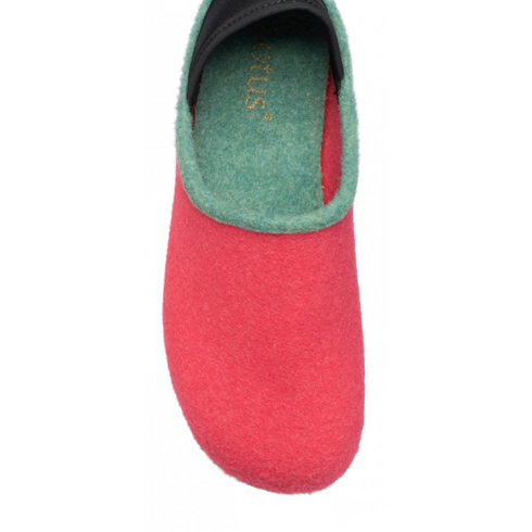 Lotus Belen Felt Convertible Slipper ULH134UN - Coral/Lime