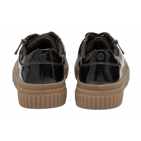 Lotus Womens Alexa Patent Trainer ULS645TP - Brown Patent